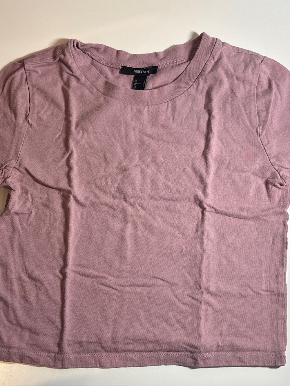 Forever 21 Dusty Pink Short Sleeve Crewneck Tee